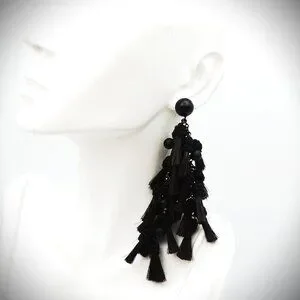 Tory Burch | Jewelry | Tory Burch Black Horsehair Tassel  display picture 2
